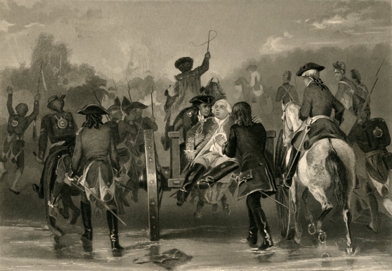 La retirada de Braddock, 1877 de Unbekannt