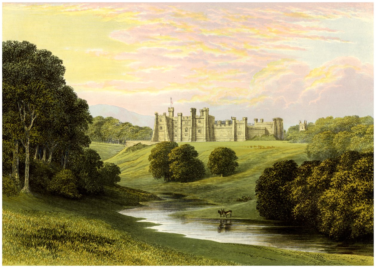 Castillo de Brancepeth, Lord Boyne, c1880 de Unbekannt