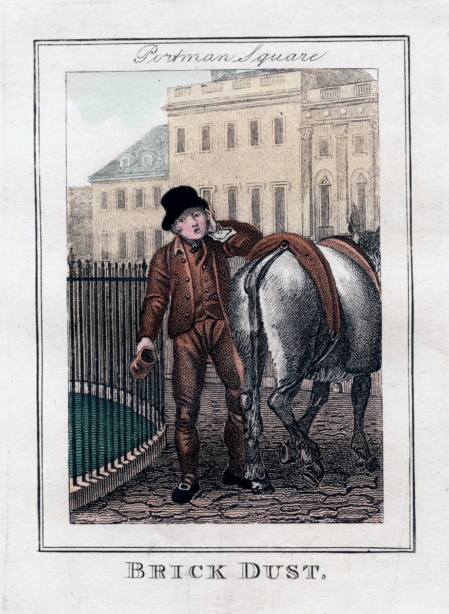 Polvo de ladrillo, Portman Square, Londres, 1805 de Unbekannt