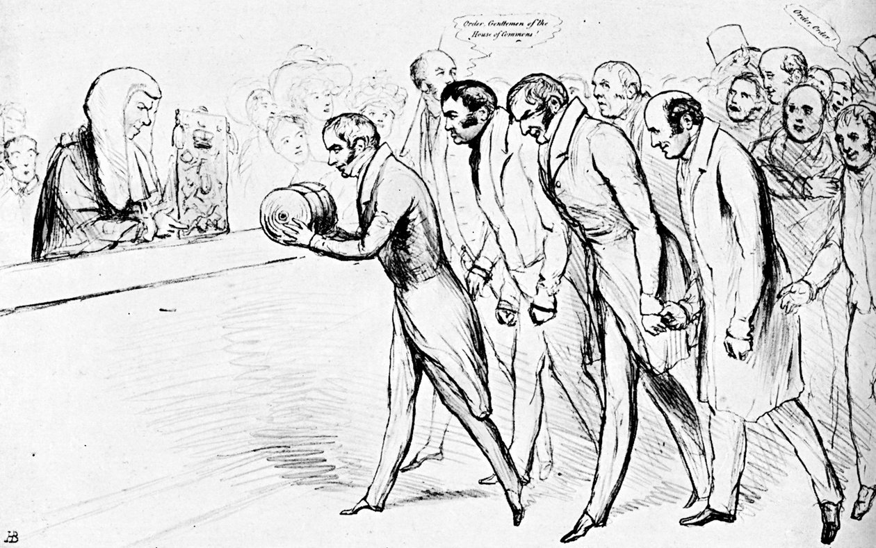 Presentando nuestra factura, c1832 de Unbekannt