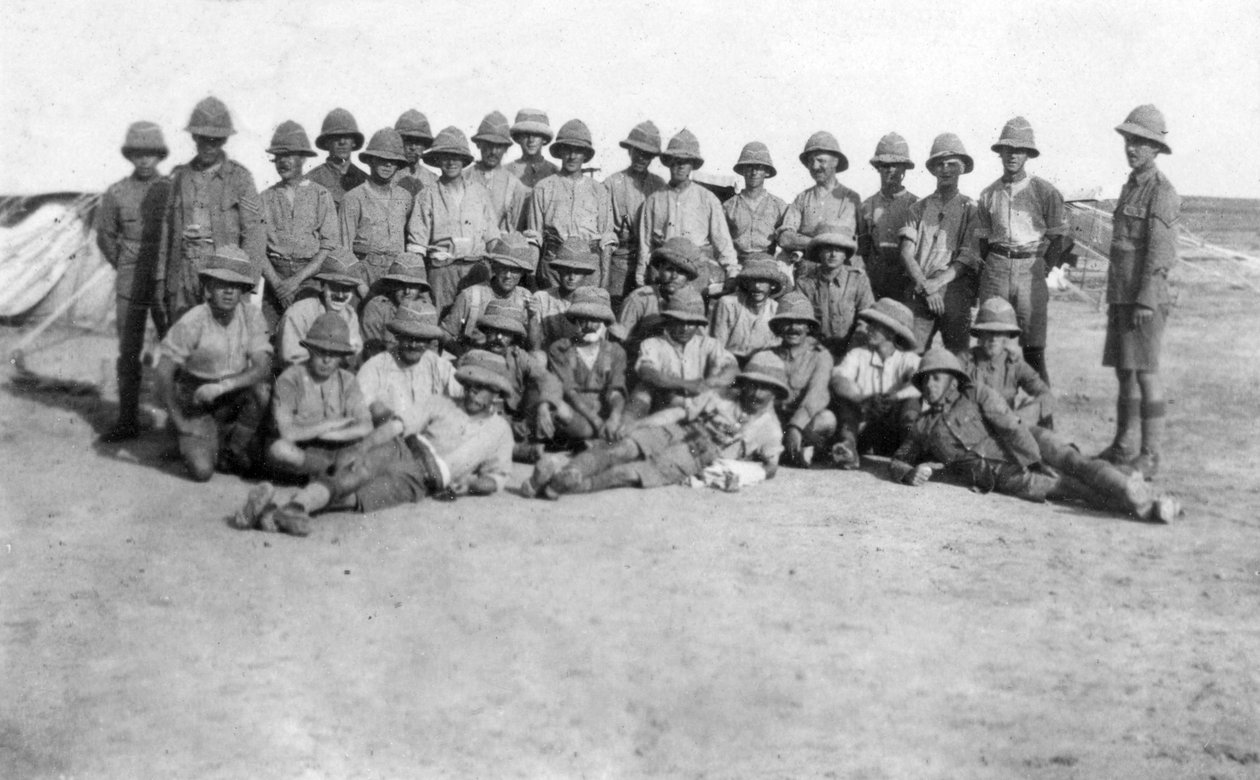 Destacamento del grupo C del ejército británico, Mesopotamia, Primera Guerra Mundial, 1918 de Unbekannt