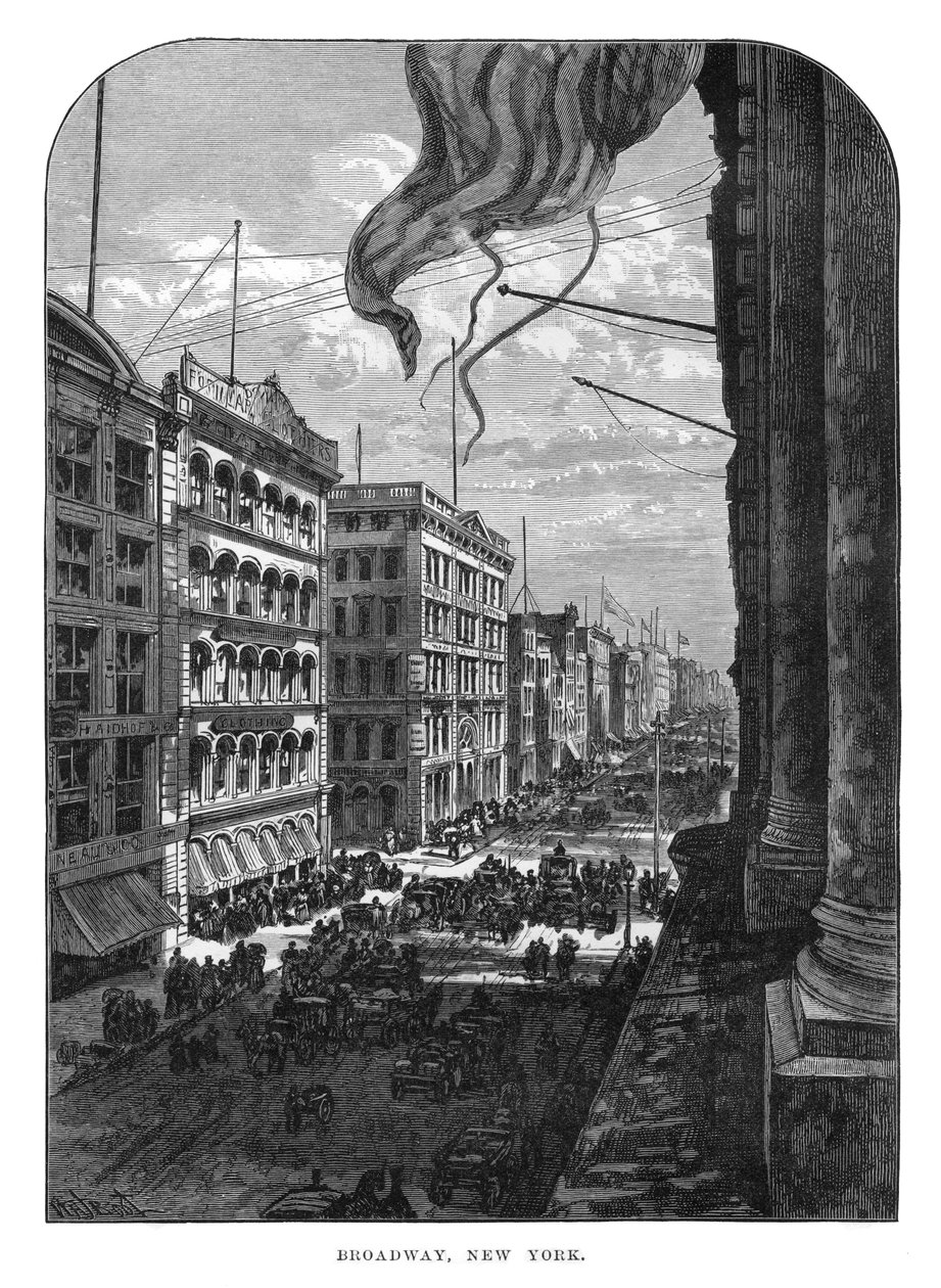 Broadway, Nueva York, siglo XIX de Unbekannt