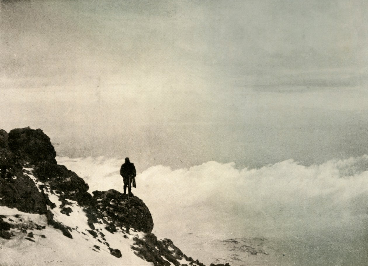 Brocklehurst mirando hacia abajo desde...Monte Erebus, 1908, 1909 de Unbekannt