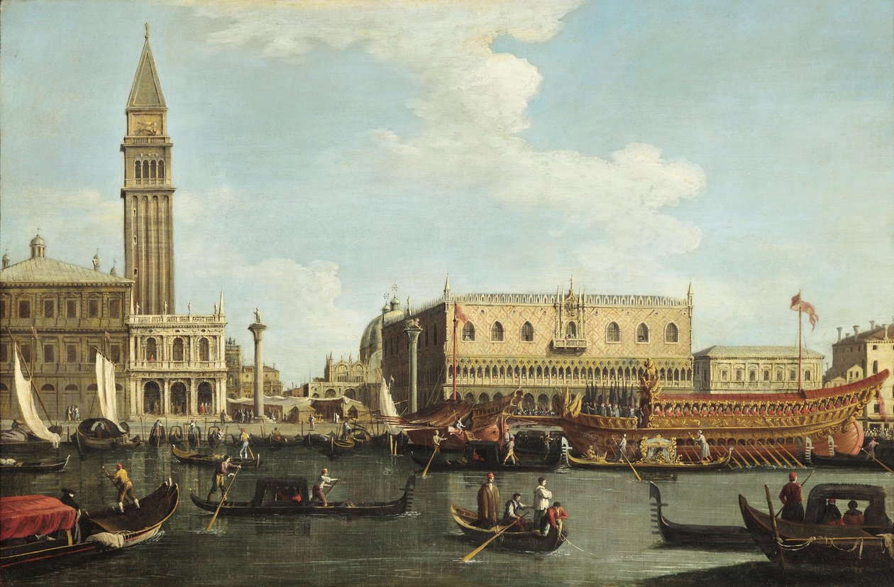 Bucintoro en la Mole en Venecia el día de la Resurrección de Unbekannt