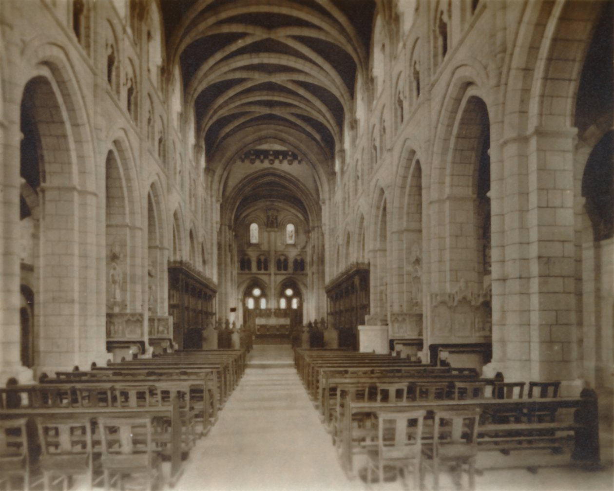 Iglesia de la Abadía de Buckfast, Interior, finales del siglo XIX-principios del siglo XX de Unbekannt
