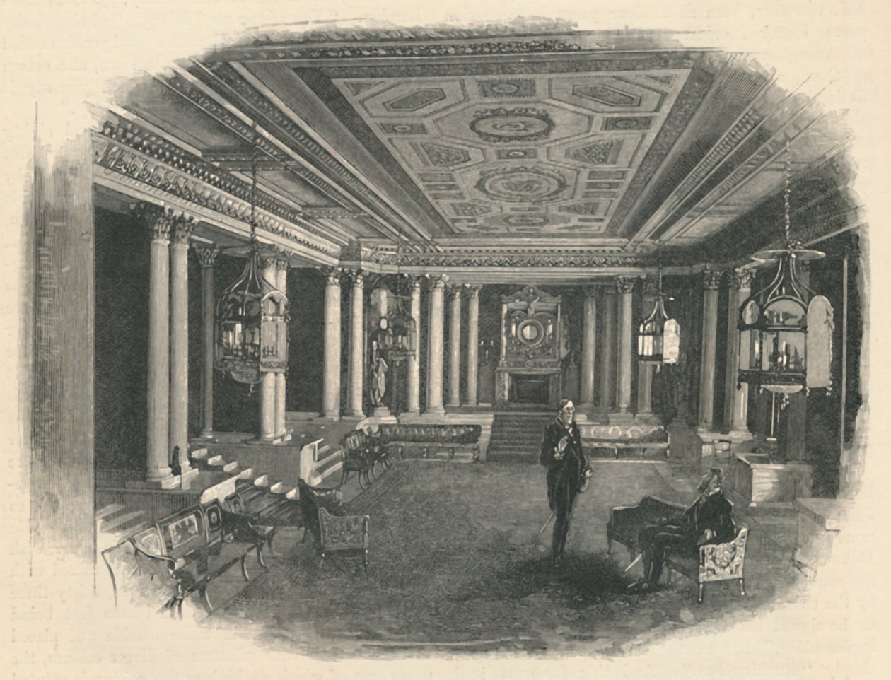 Palacio de Buckingham: El Salón de Mármol, 1886 de Unbekannt
