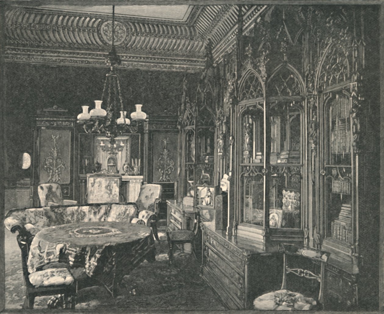 Palacio de Buckingham: La sala de música del Príncipe Consorte, 1886 de Unbekannt