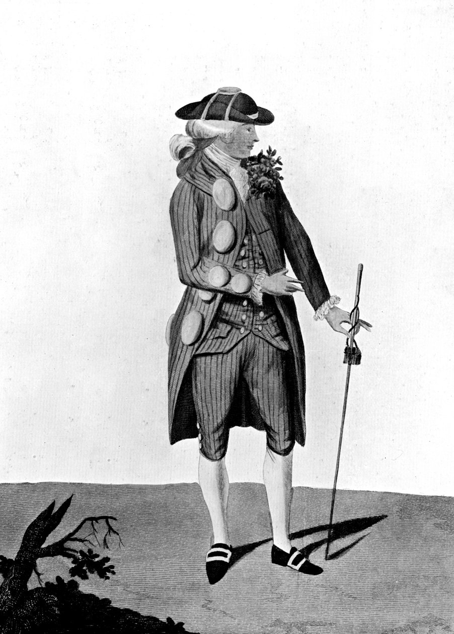 Hebillas y botones: Soy la cosa, dem-me, 1777 de Unbekannt