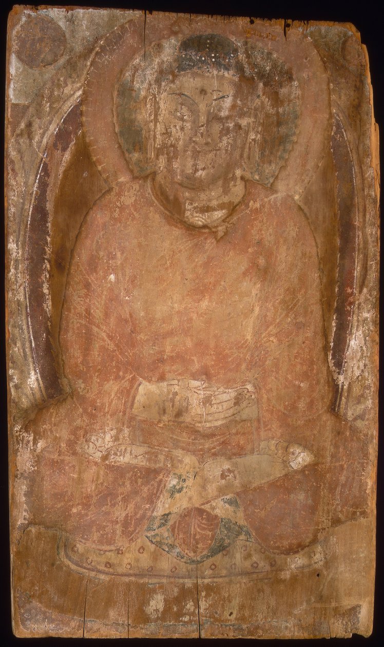 Buda con un Halo y Mandorla de Cuerpo Llameante, siglo VI-VII de Unbekannt