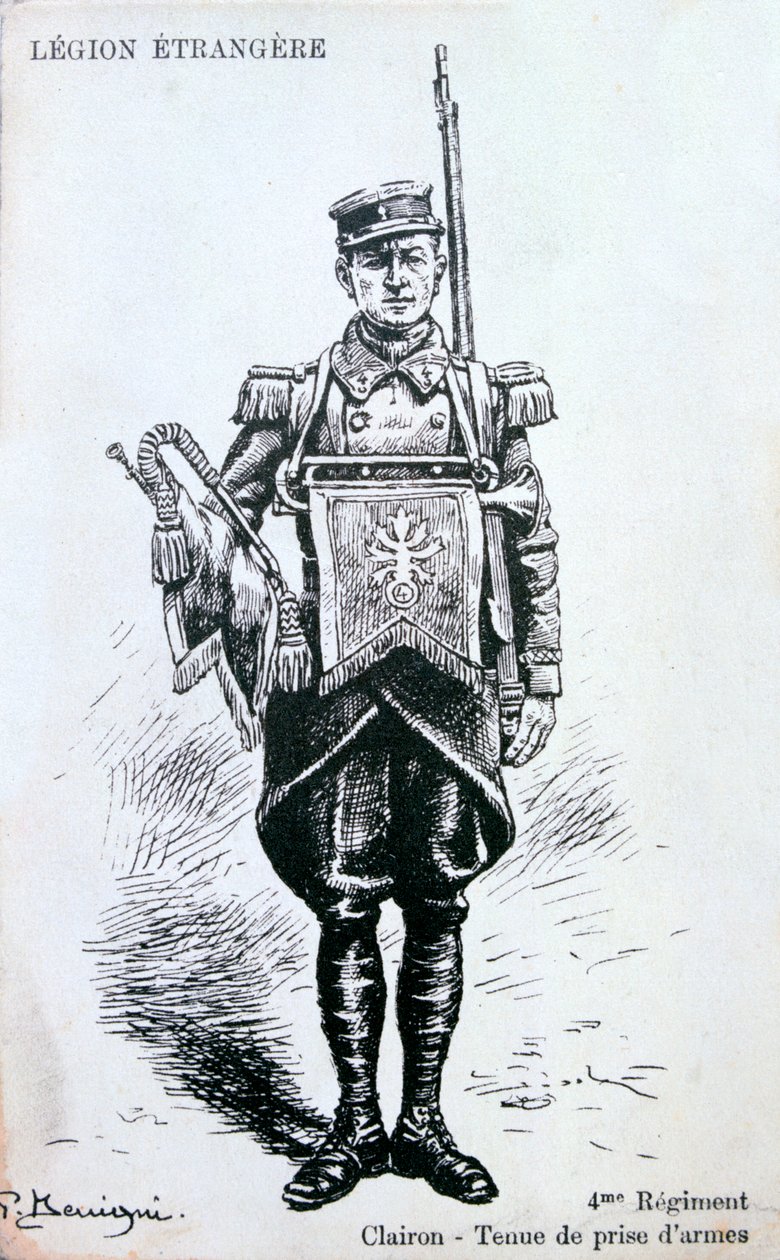 Corneta, 4º Regimiento de la Legión Extranjera Francesa, siglo XX de Unbekannt