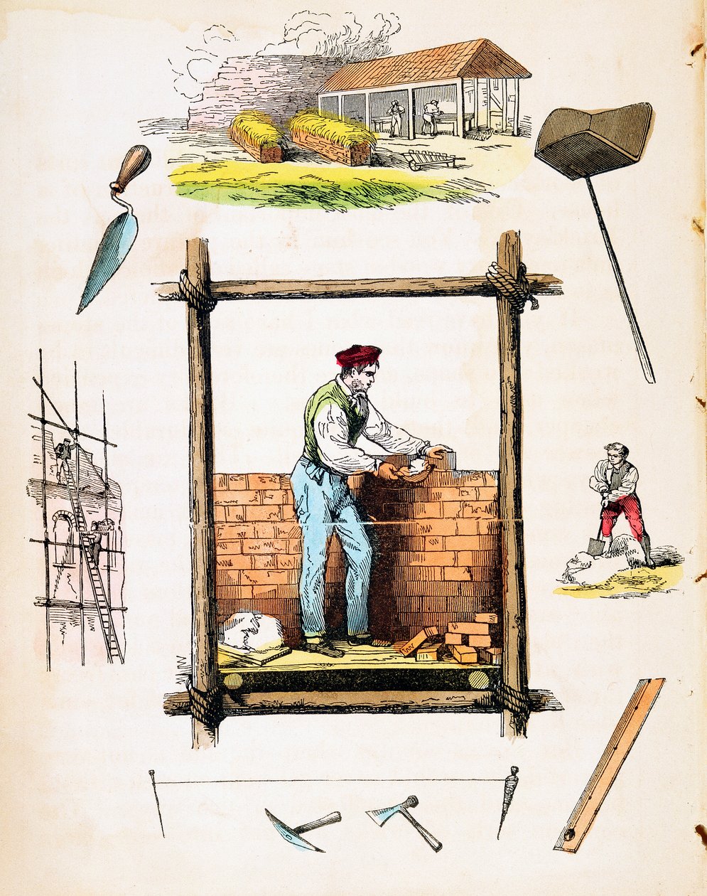 Comercio de la construcción, c1845 de Unbekannt