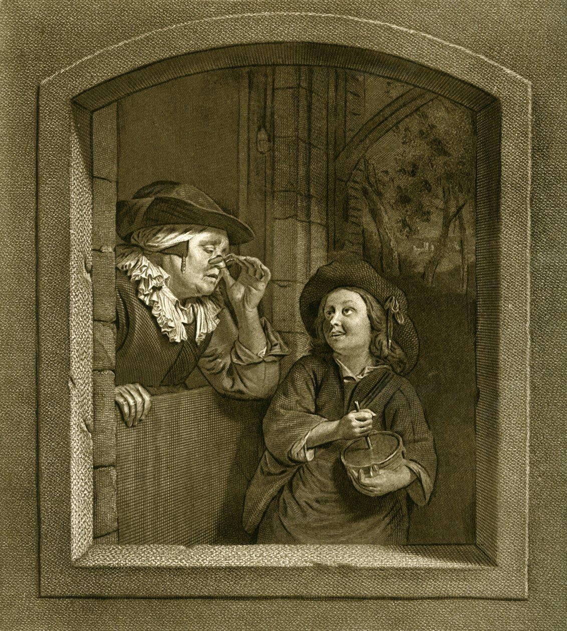 Bukal, grabado francés del siglo XVIII, 1948 de Unbekannt