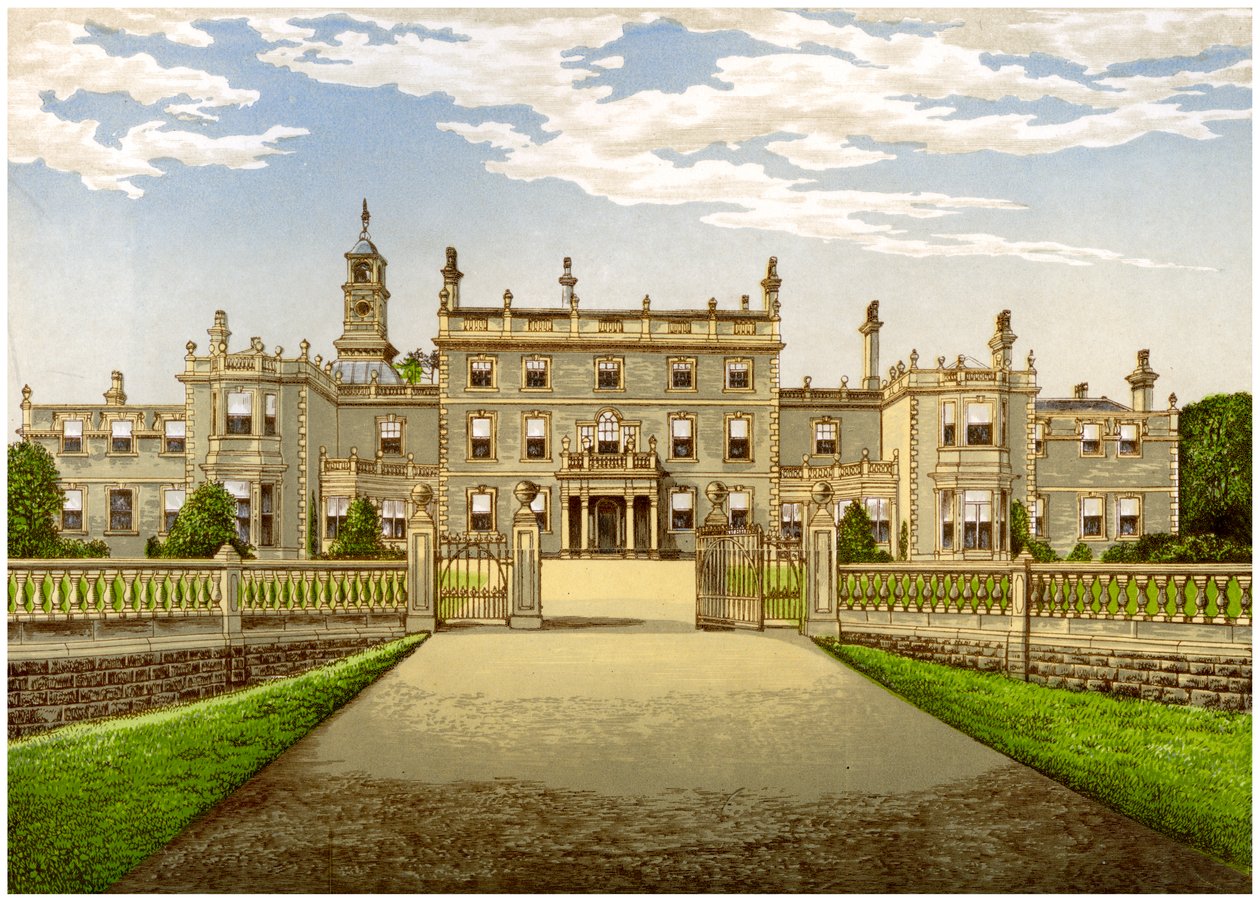 Bulwell Hall, Nottinghamshire, hogar de la familia Cooper, c1880 de Unbekannt