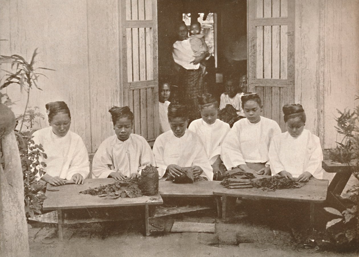Fabricantes de cigarros birmanos, 1900 de Unbekannt