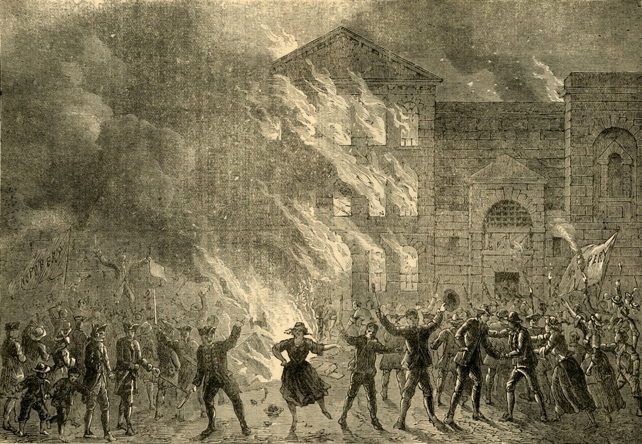 Quema de Newgate, 1780, c. 1872 de Unbekannt