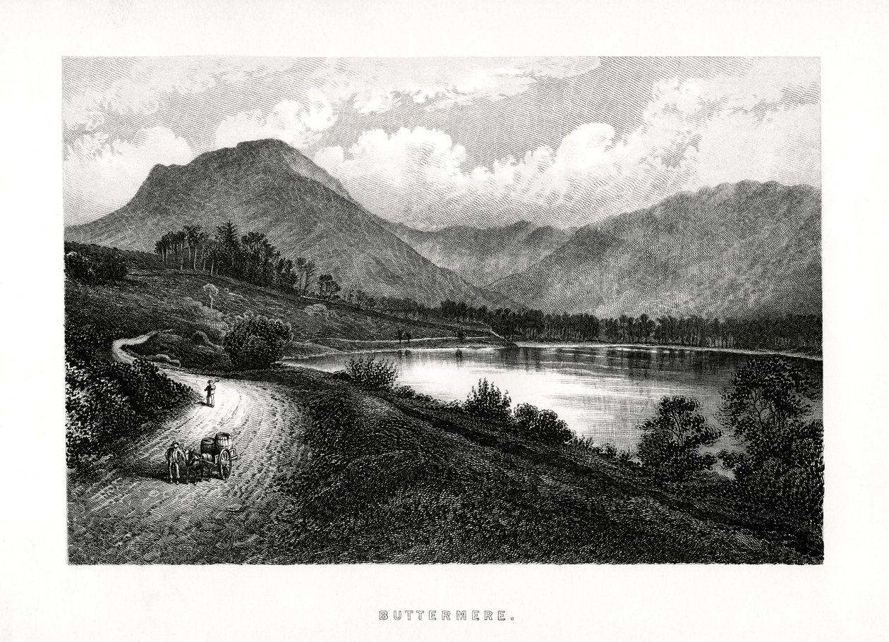 Buttermere, Distrito de los Lagos, Cumbria, 1896 de Unbekannt