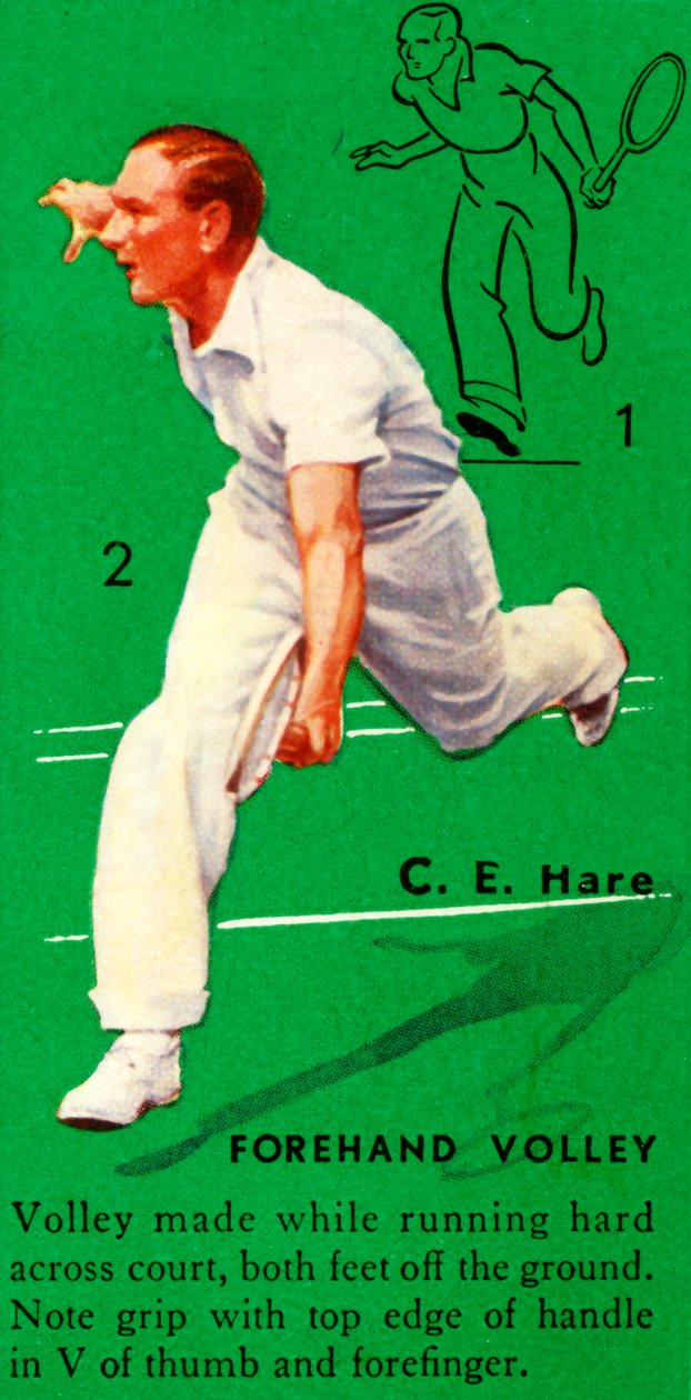 C. E. Hare - Volea de derecha, c1935 de Unbekannt