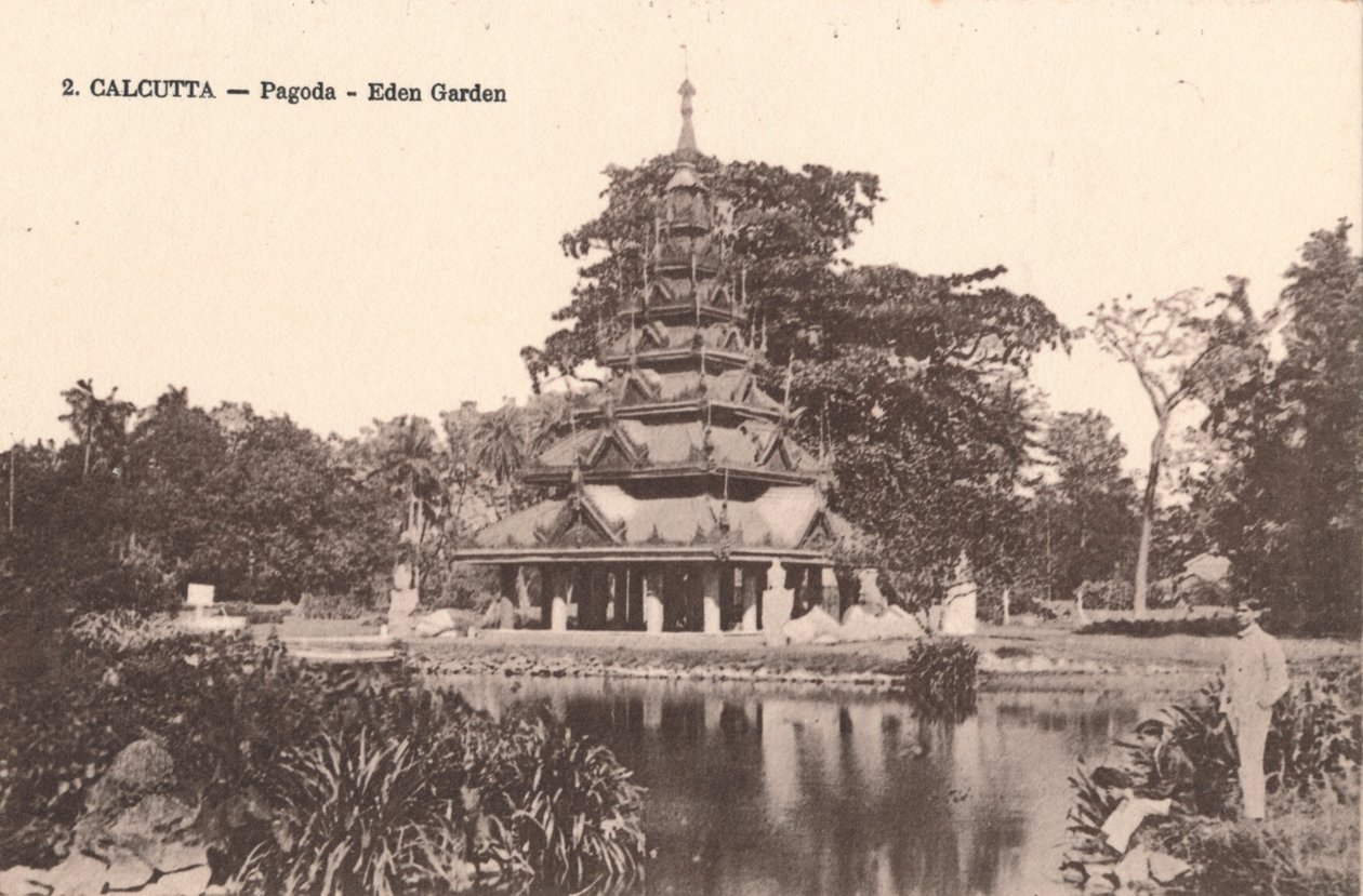 Calcuta - Pagoda - Jardín de Edén, c1900 de Unbekannt