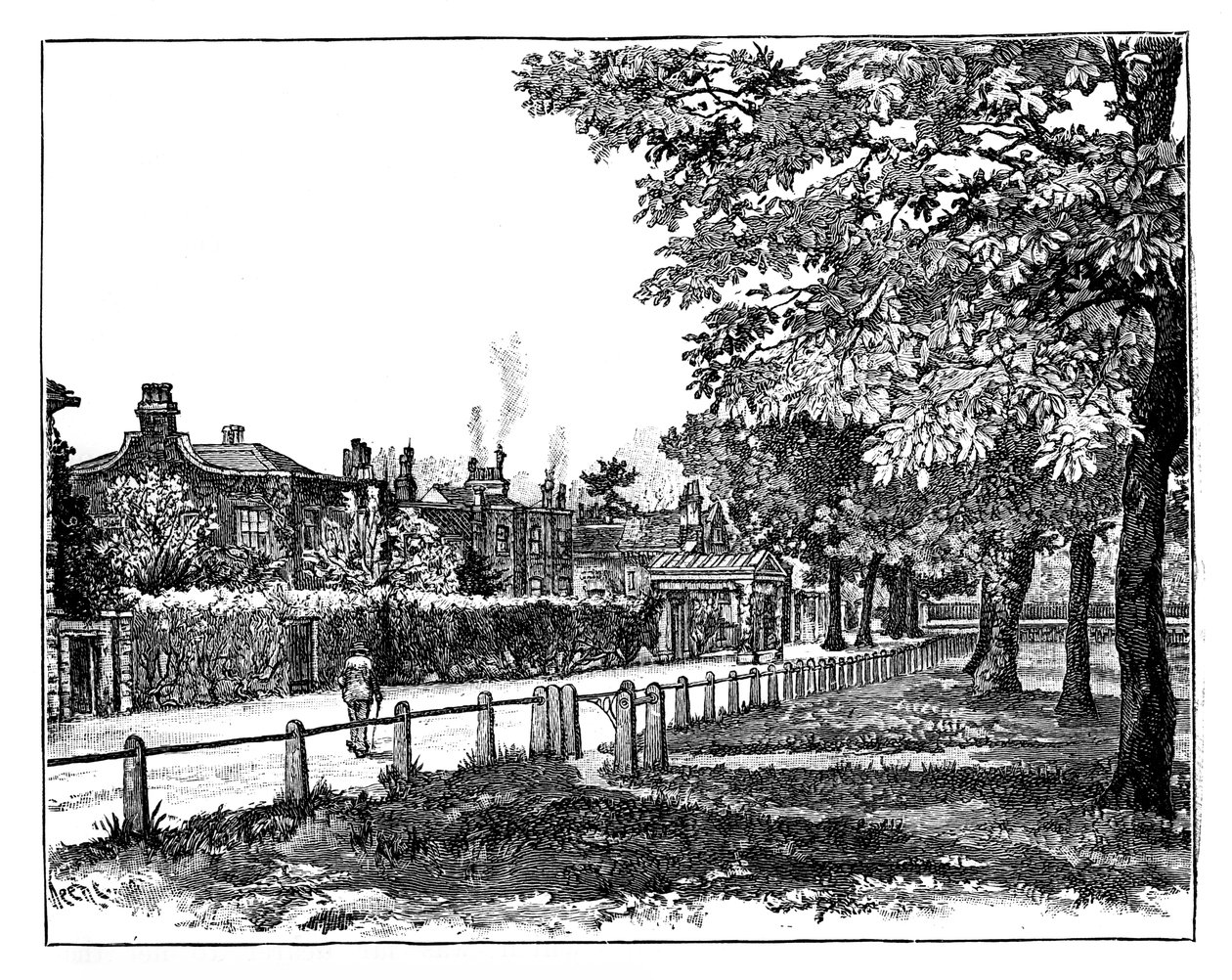 Cambridge Cottage, Kew, Londres, siglo XIX de Unbekannt