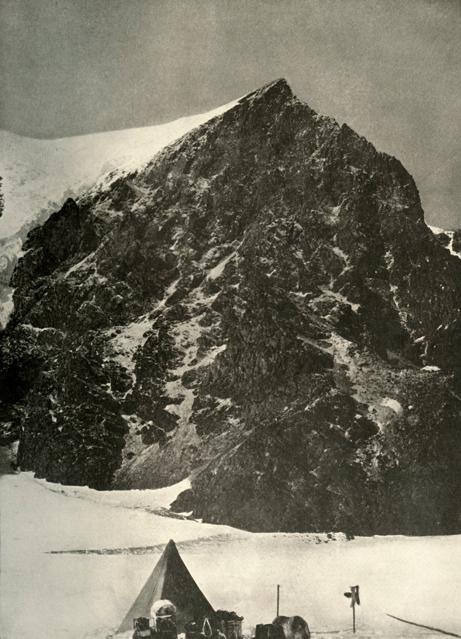 Campamento el 17 de diciembre en el glaciar Ferrar debajo de Sentinel Rock, 1908 de Unbekannt