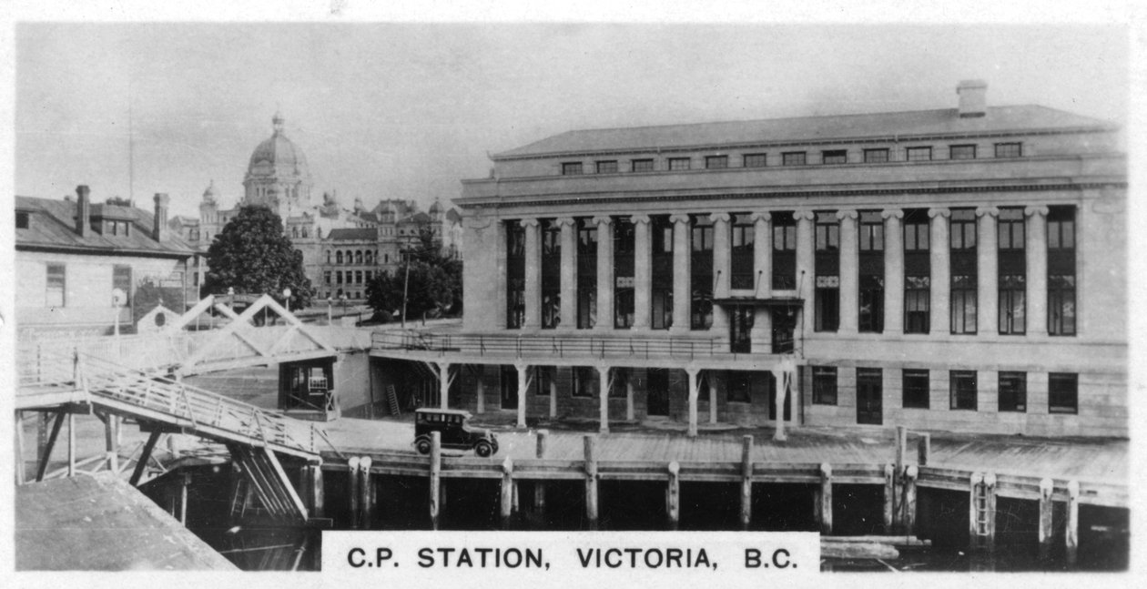 Estación Canadian Pacific, Victoria, Columbia Británica, Canadá, c1920s de Unbekannt