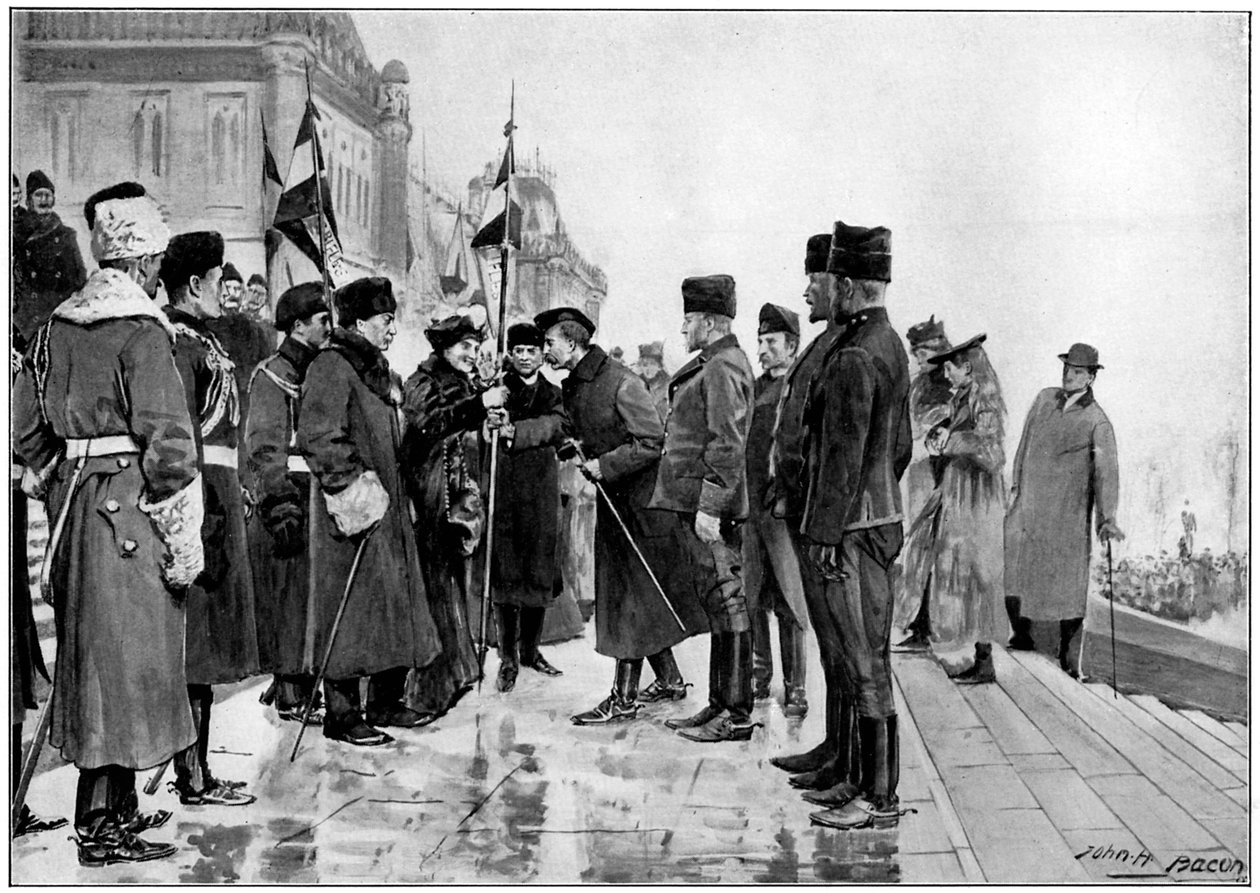 Tropas canadienses a punto de partir para la Guerra de los Bóers, 1900 de Unbekannt