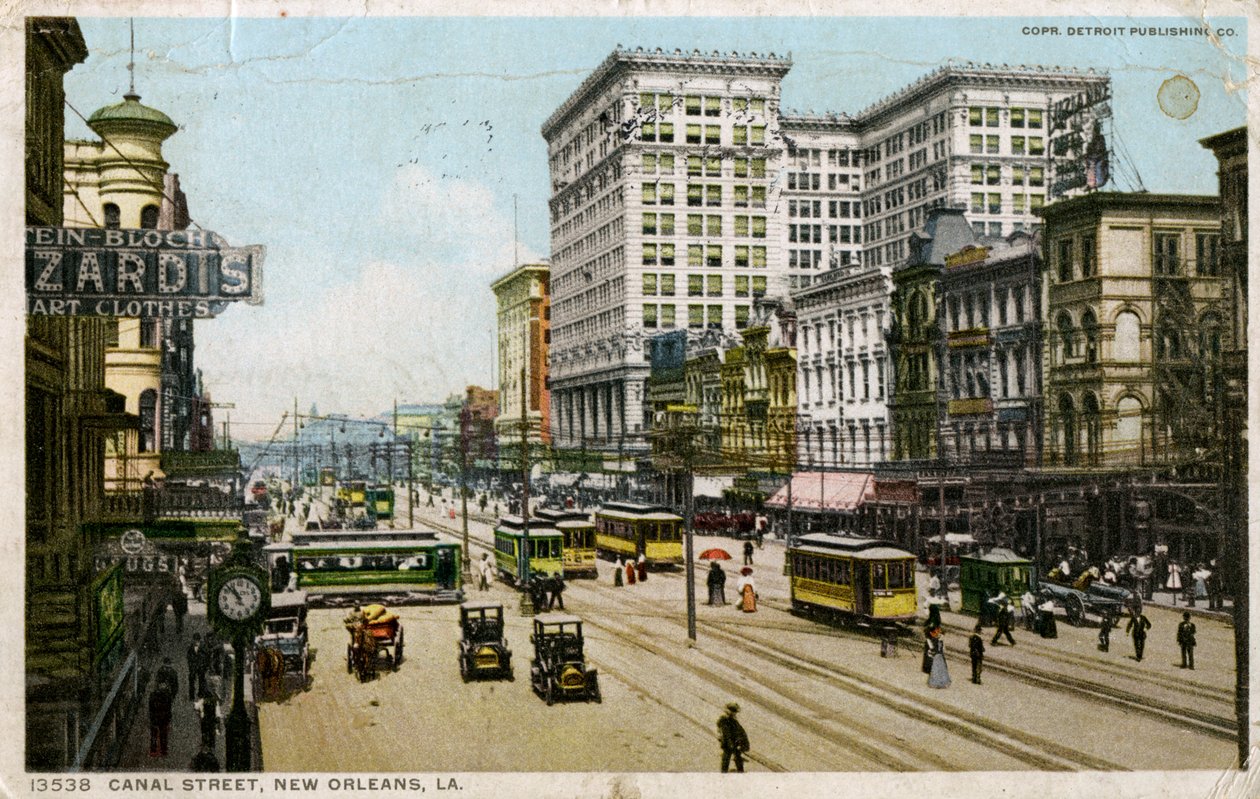 Calle Canal, Nueva Orleans, EE.UU., c1912 de Unbekannt