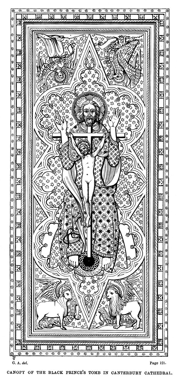 Dosel de la tumba del Príncipe Negro en la Catedral de Canterbury de Unbekannt