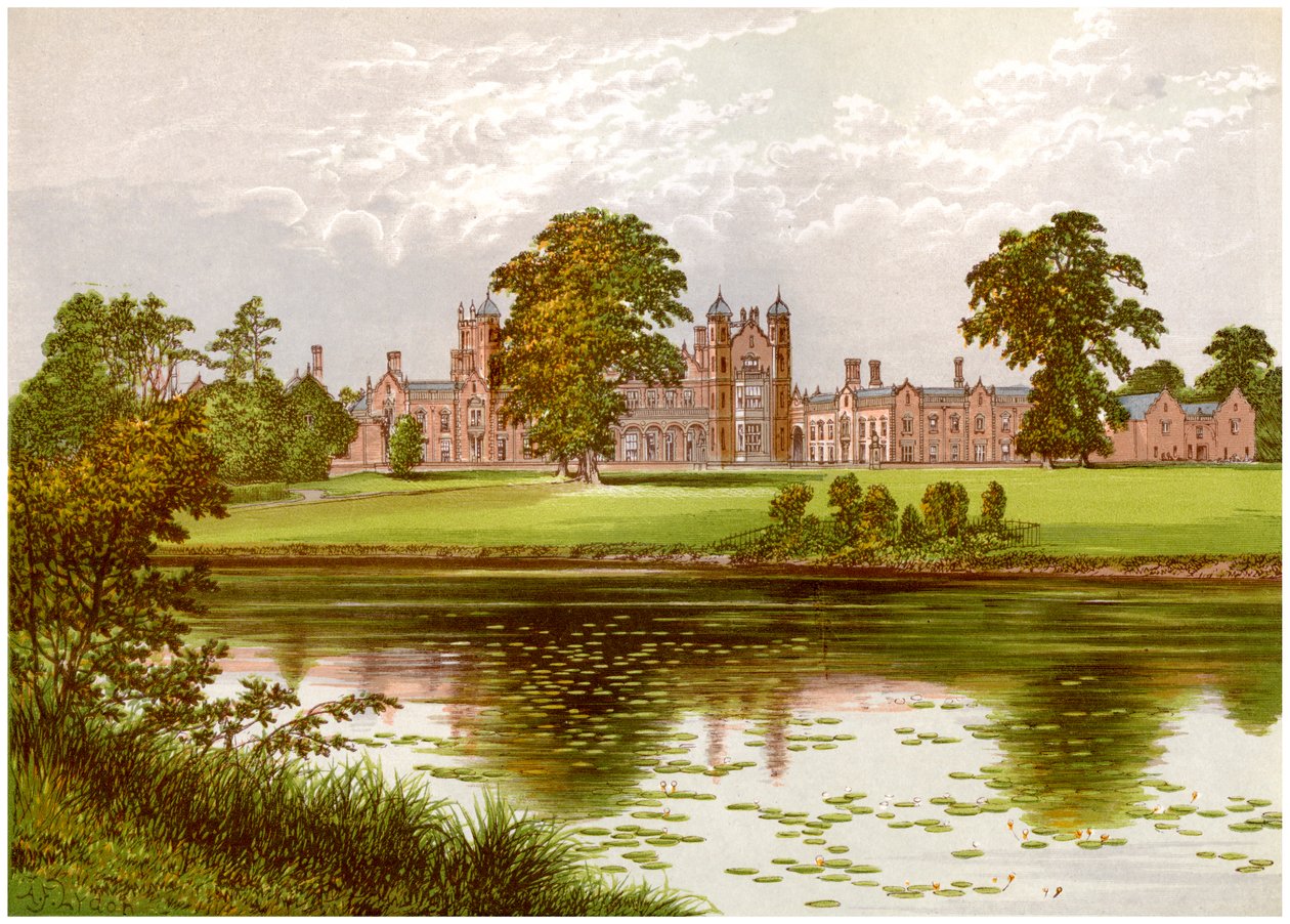 Capesthorne, Cheshire, hogar de la familia Davenport, c. 1880 de Unbekannt