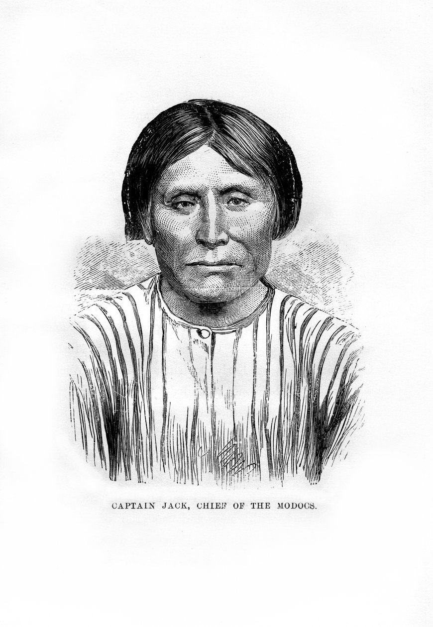 Capitán Jack, jefe de la tribu nativa americana Modoc, 1872 de Unbekannt