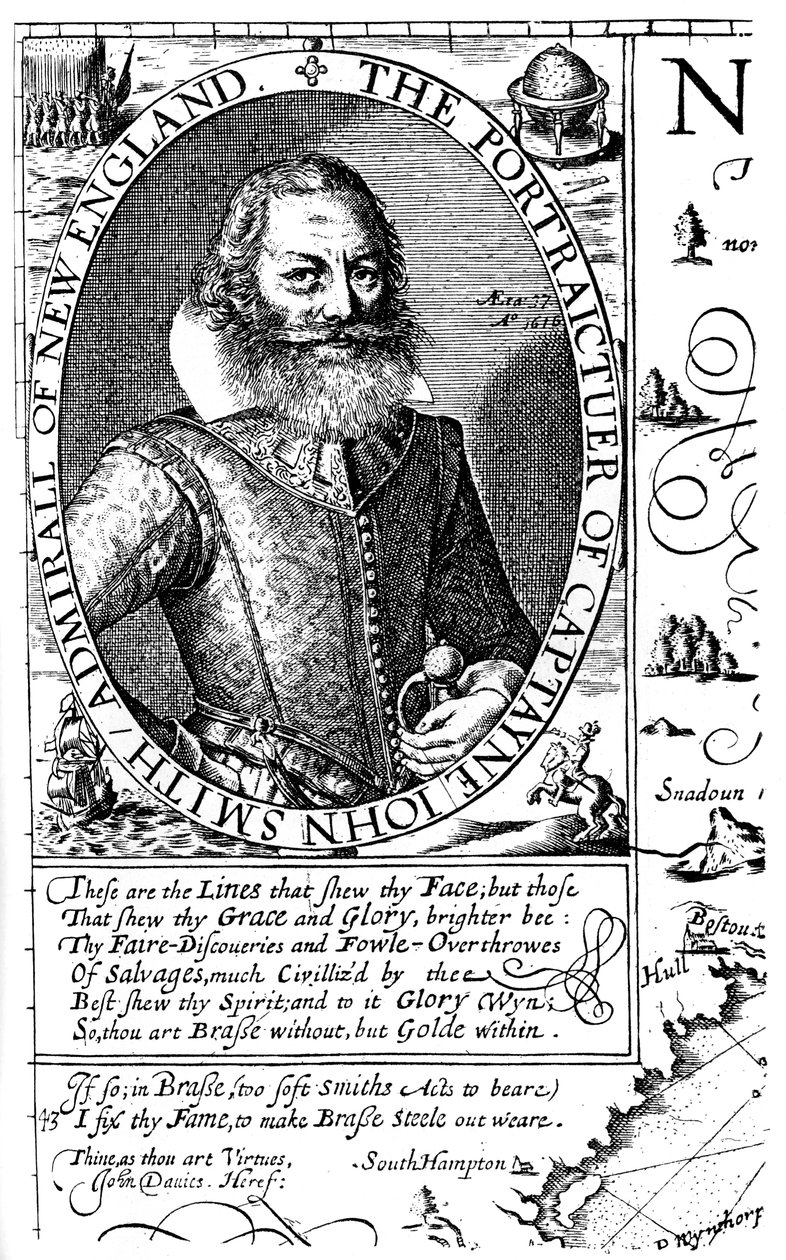 Capitán John Smith, colono de Virginia, 1624, 1893 de Unbekannt