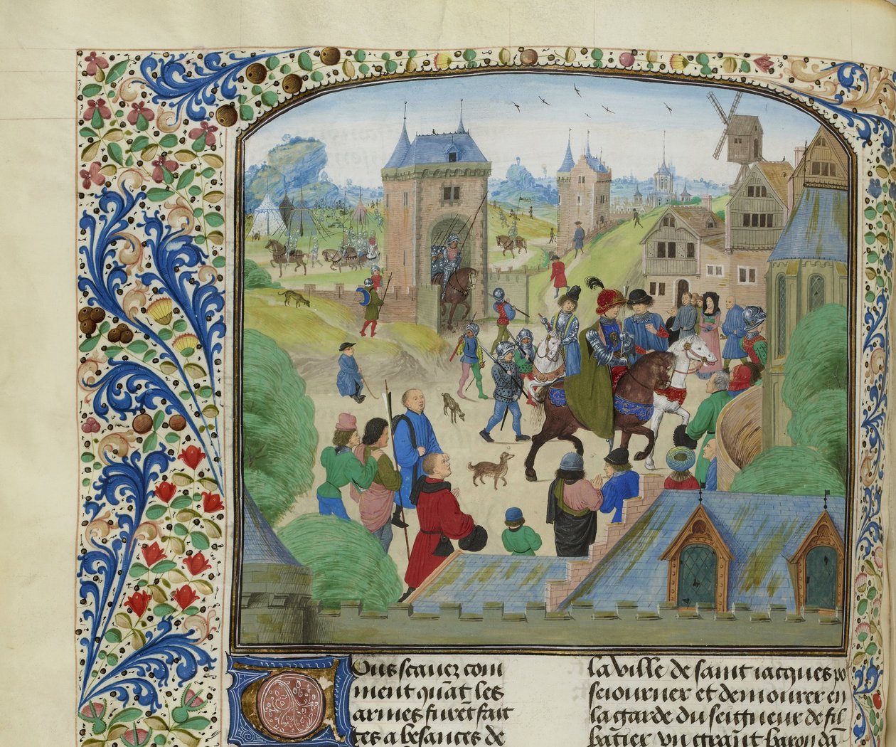 Captura de Orense por el ejército inglés, 1387, ca 1470-1475 de Unbekannt