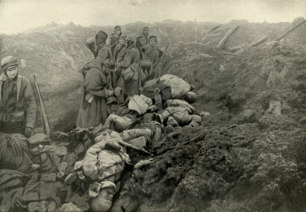 Trincheras alemanas capturadas en Les Eparges, 1919 de Unbekannt