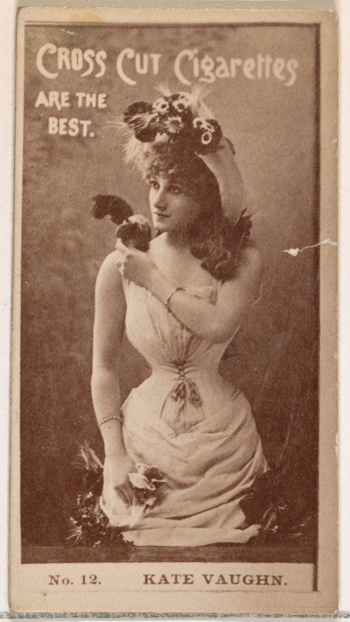 Tarjeta Número 12, Kate Vaughn, de la serie Actores y Actrices N145-2 emitida por Duke de Unbekannt