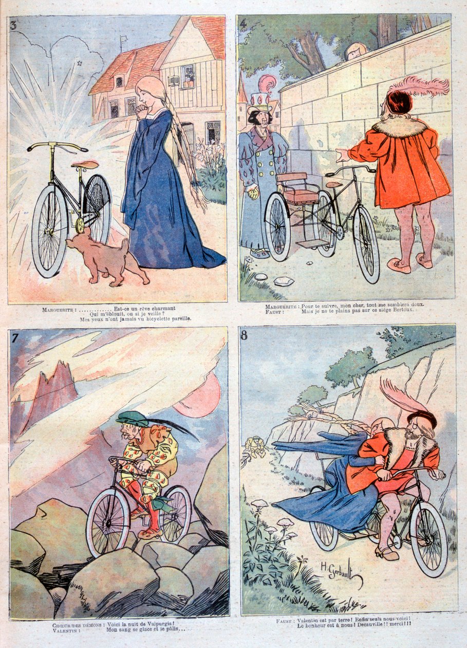 Caricaturas de la leyenda de Fausto, 1894 de Unbekannt
