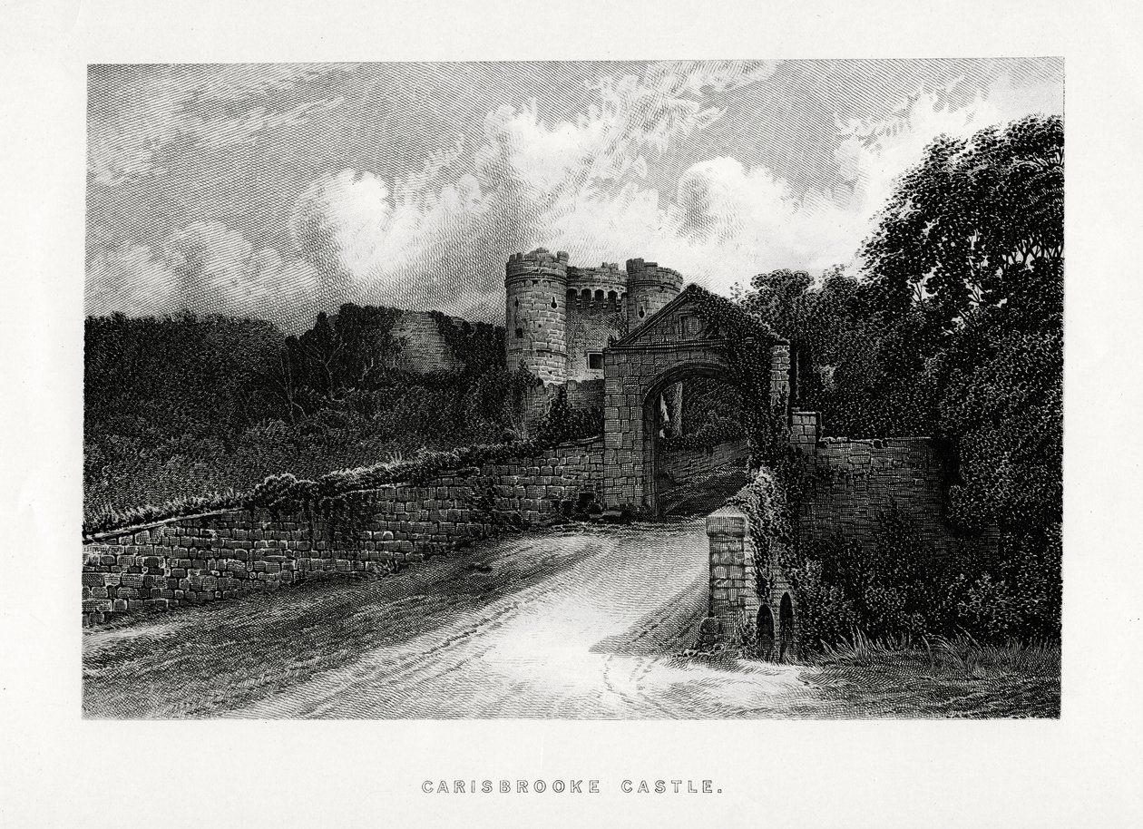 Castillo de Carisbrooke, Newport, Isla de Wight, 1896 de Unbekannt