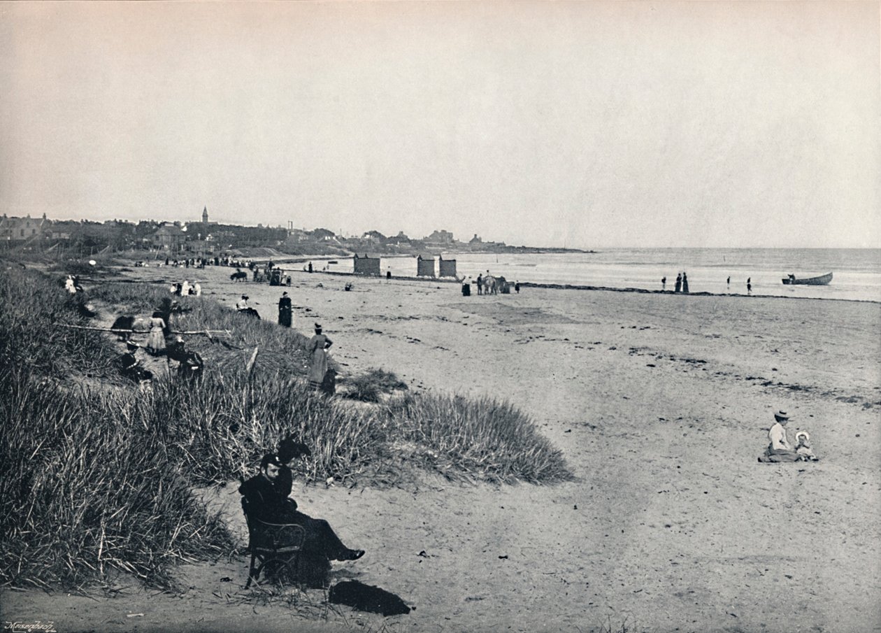 Carnousetie - La ciudad y la playa, 1895 de Unbekannt