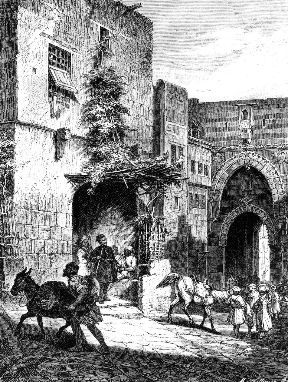 Llevar Mamelucos, en la Ciudadela de El Cairo, 1880 de Unbekannt