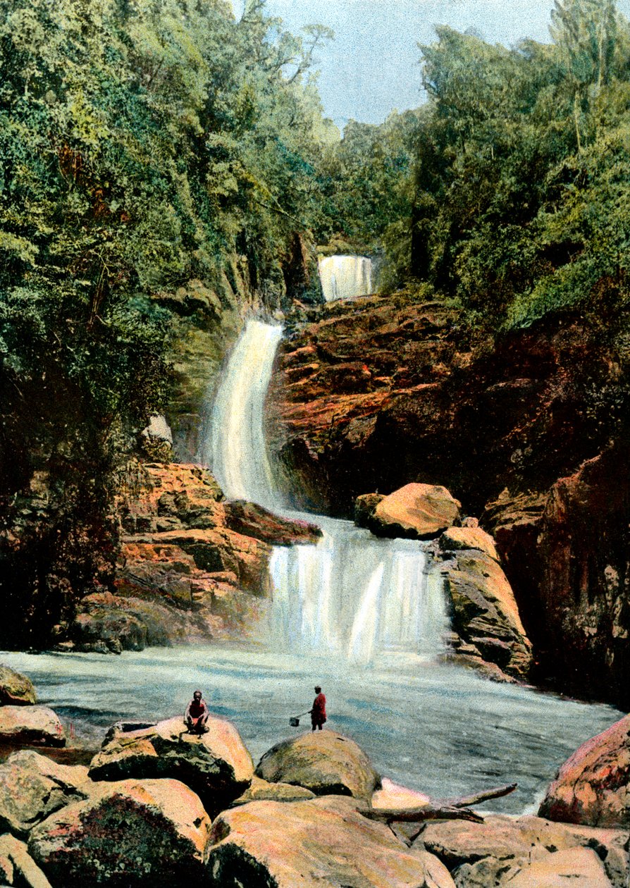 Cascada en Namora, Madagascar, finales del siglo XIX de Unbekannt