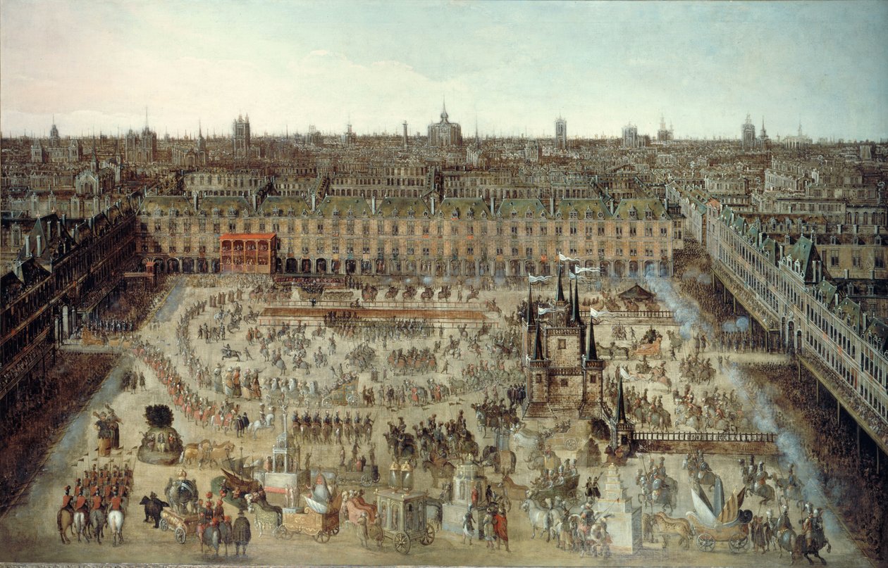 Celebración del contrato de matrimonio entre Luis XIII y Ana de Austria de Unbekannt