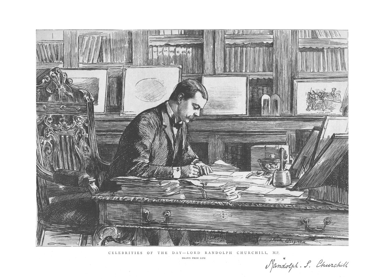 Celebridades del Día - Lord Randolph Churchill, M.P., 1885 de Unbekannt