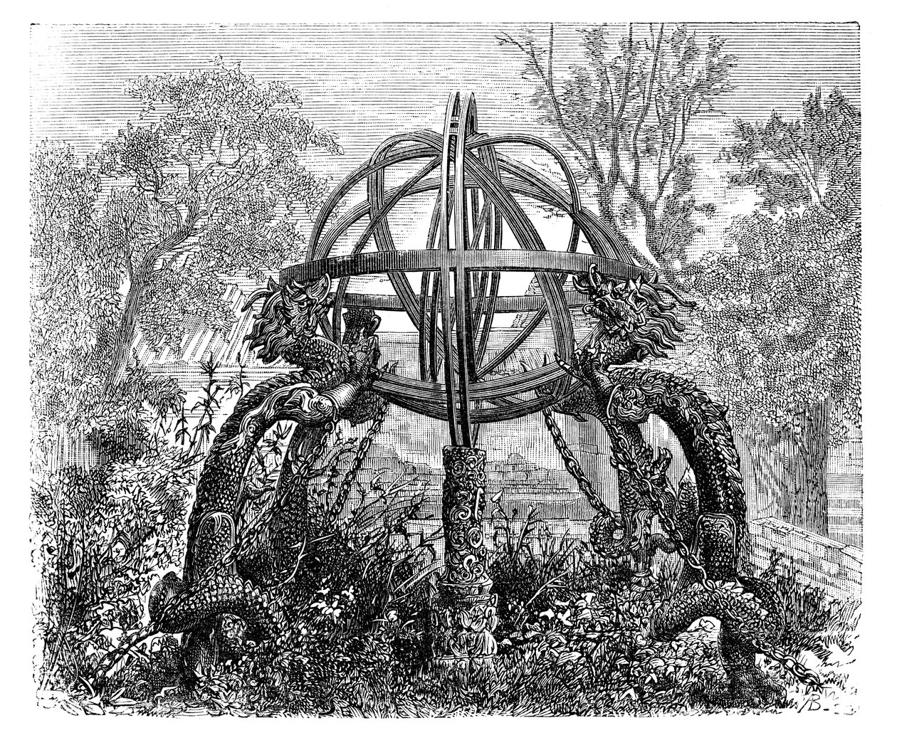 Esfera Celestial en el Antiguo Observatorio, Pekín, c1890 de Unbekannt