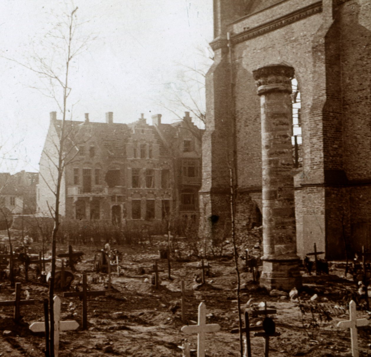 Cementerio, Nieuwpoort, Flandes, Bélgica, c1914-c1918 de Unbekannt