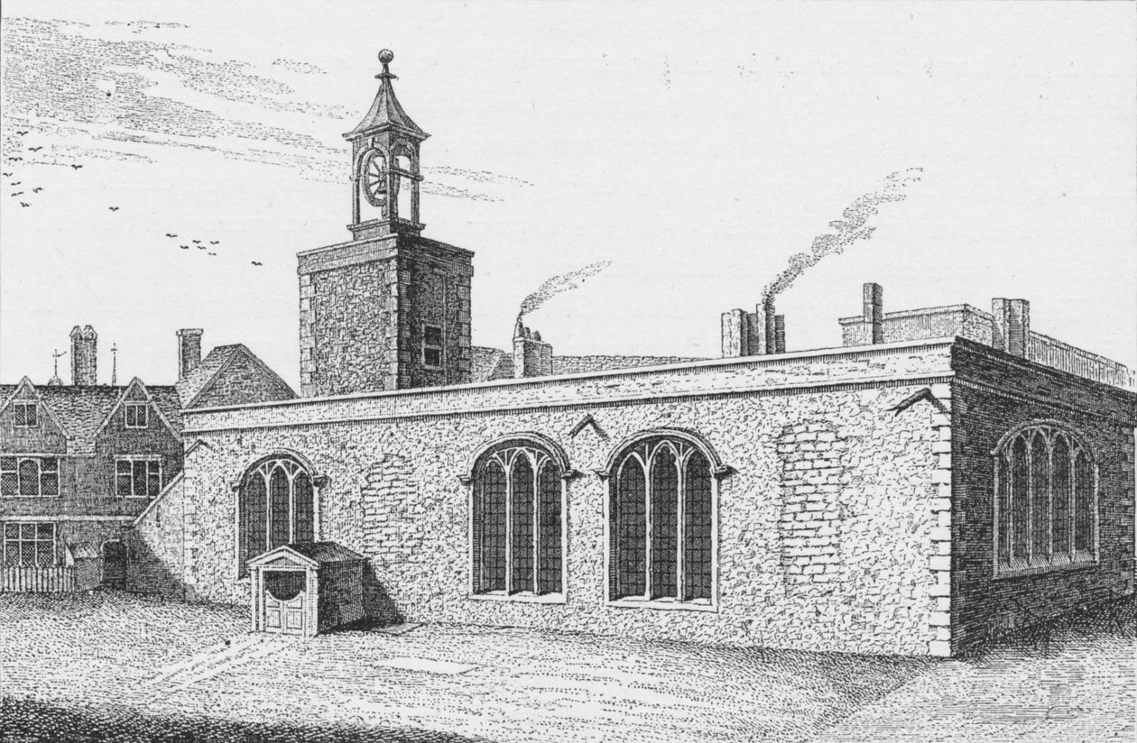 Capilla Real de San Pedro ad Vincula, con vista a Tower Green, Londres, c. 1737 1904 de Unbekannt