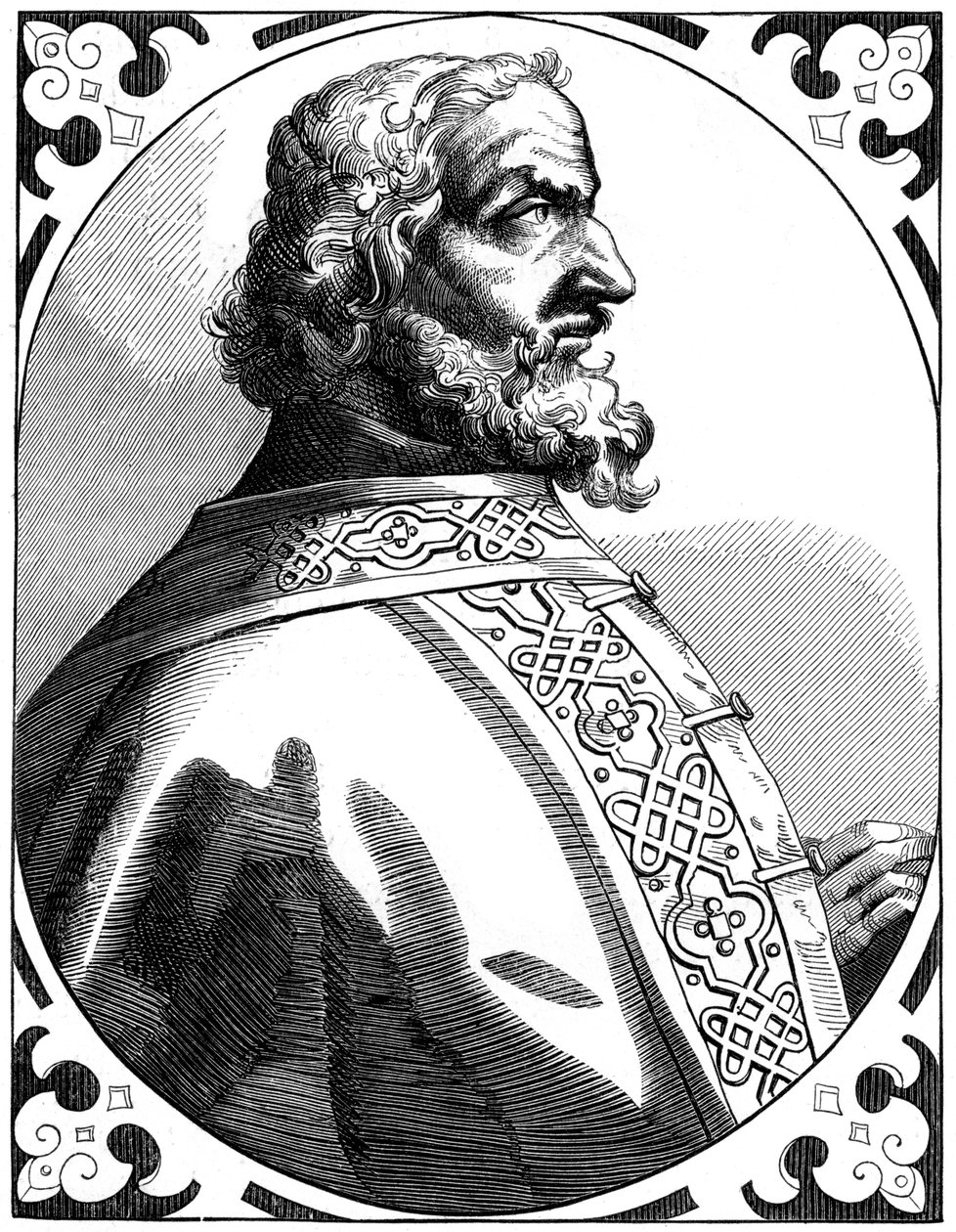 Carlomagno 712-814, Emperador del Sacro Imperio Romano y Rey de los Francos, siglo XVI 1849 de Unbekannt