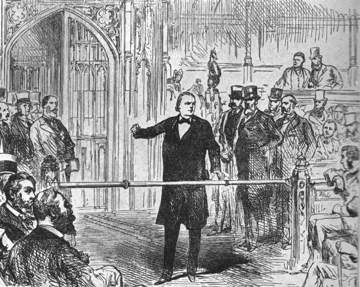 Charles Bradlaugh...Reclamando el derecho a hacer la afirmación de lealtad... de Unbekannt