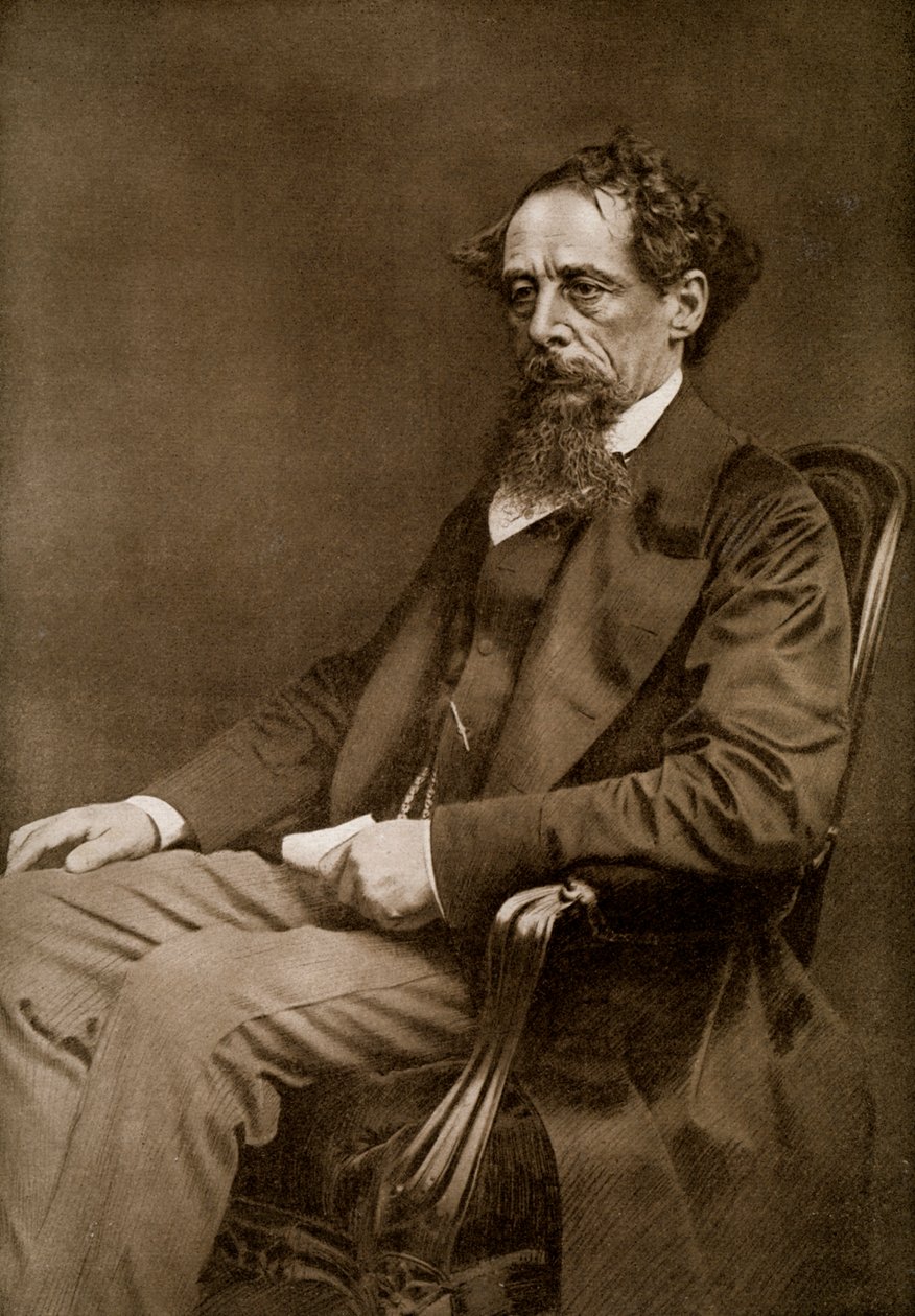 Charles Dickens, autor inglés del siglo XIX, 1910 de Unbekannt