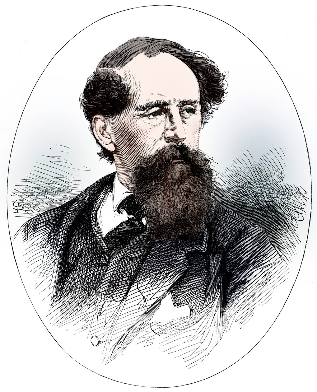Charles Dickens, novelista inglés del siglo XIX de Unbekannt