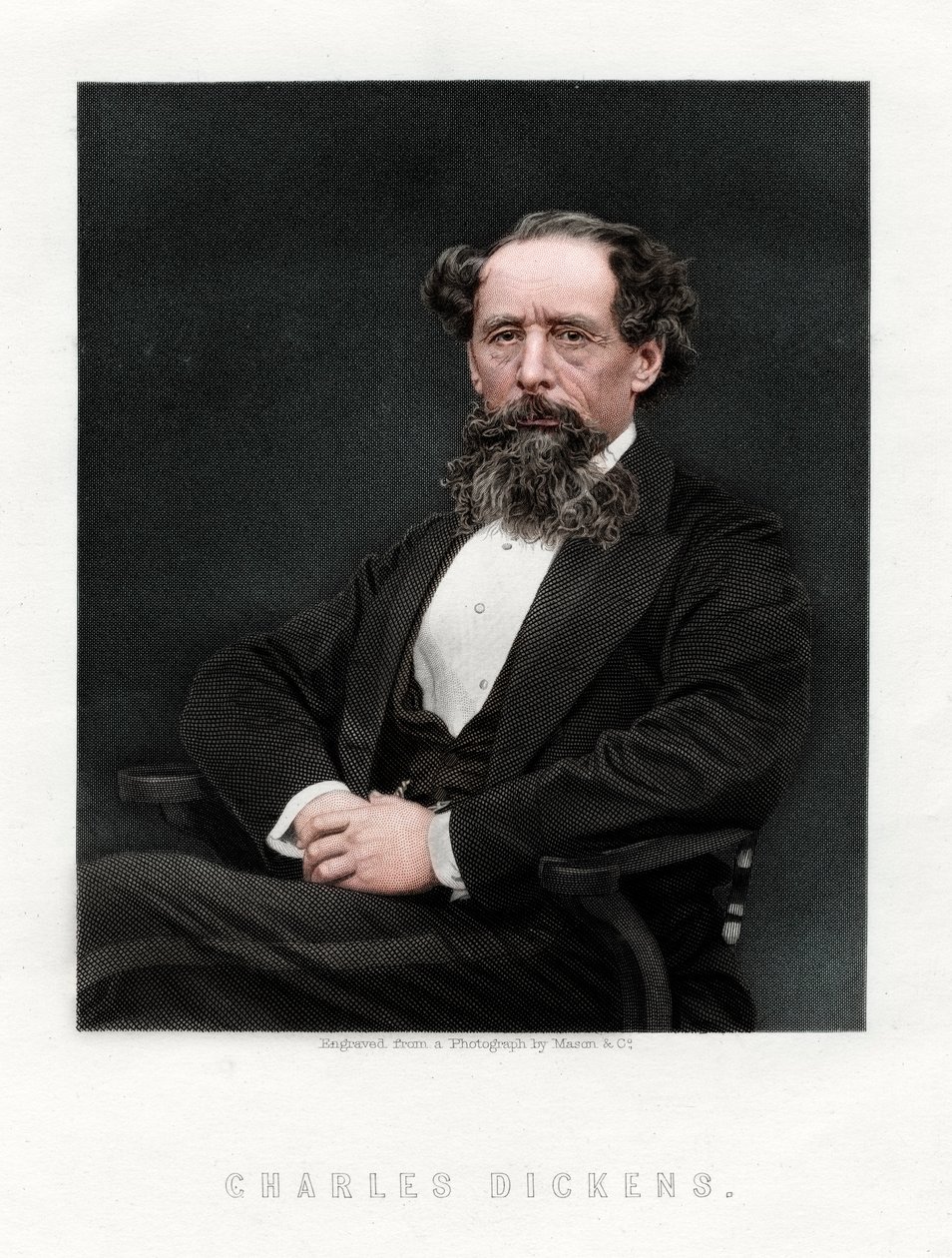 Charles Dickens, novelista y periodista inglés, 1876 de Unbekannt