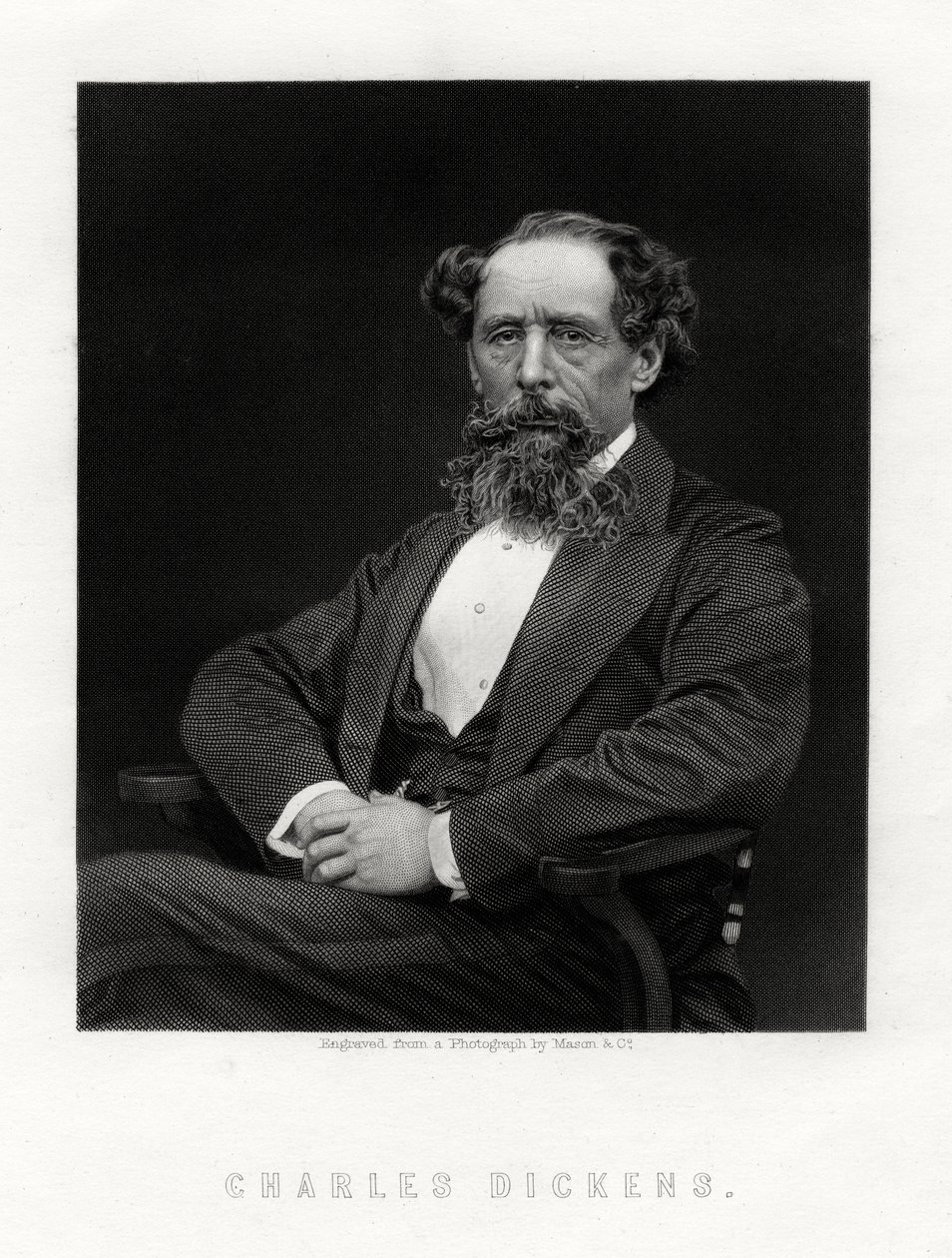 Charles Dickens, novelista y periodista inglés, 1876 de Unbekannt